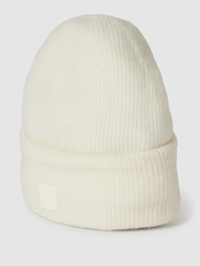 Marc O'Polo Denim Beanie met labelpatch Offwhite - 1