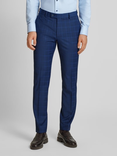 HECHTER PARIS Slim fit pantalon met achterzakken Blauw - 4