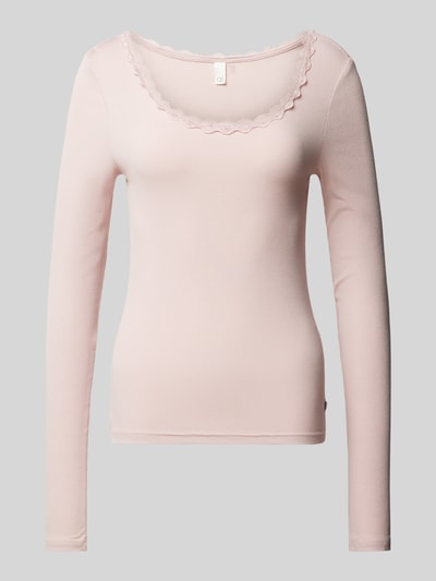 QS Longsleeve mit Rundhalsausschnitt Rosa 2