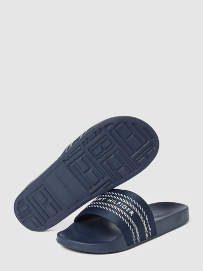 Tommy Hilfiger Slides mit Label-Details Marine 5