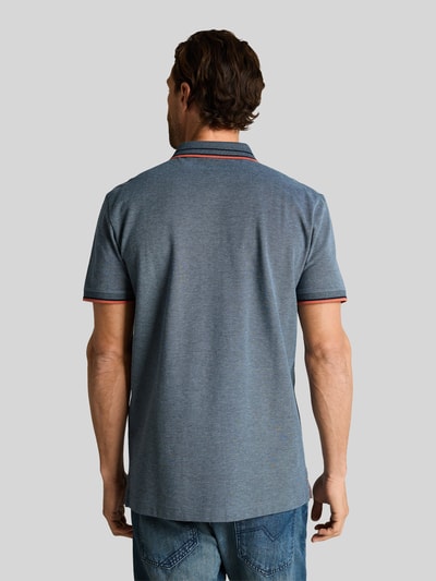 Tom Tailor Koszulka polo o kroju regular fit z kołnierzykiem w kontrastowym kolorze Jasnoniebieski 5