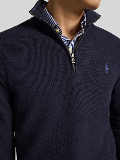 Polo Ralph Lauren Troyer o kroju regular fit z czystej bawełny Ciemnoniebieski 3