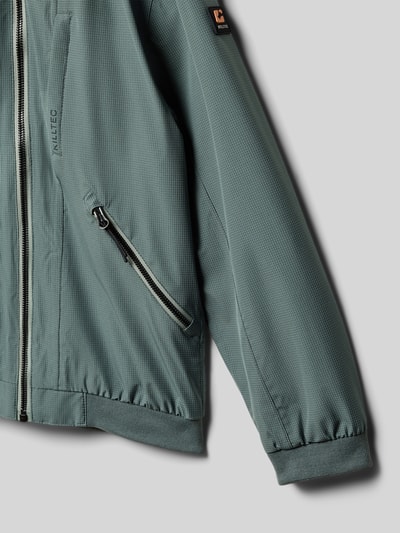 Productfoto, Jacke mit Kapuze und Reißverschlusstaschen van Killtec in groen, regular fit, capuchon, ritssluiting, ritszakken, ruglengte maat 140: 55 cm, schouderbreedte maat 140: 36 cm, mouwlengte maat 140: 51 cm