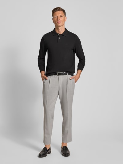 MCNEAL Regular Fit Poloshirt mit Label-Stitching Black 1