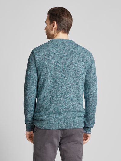 Scotch & Soda Sweter z dzianiny z efektem melanżu Zielony 5