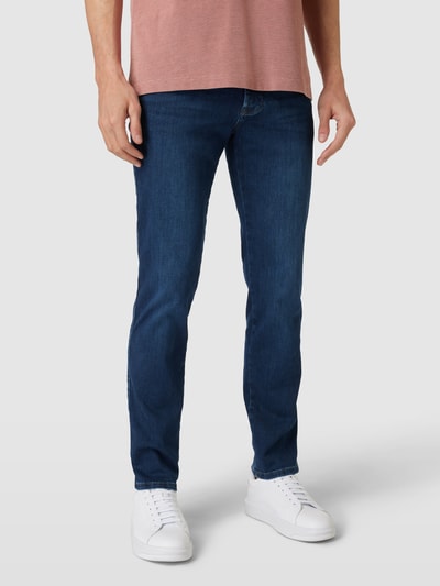 bugatti Slim fit jeans in effen design Lichtblauw - 4