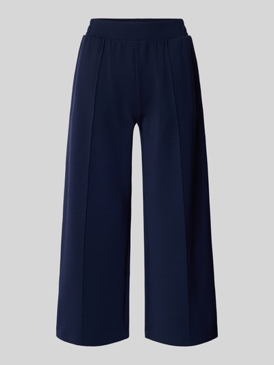 Productfoto, Culotte met elastische band van Christian Berg Woman, materiaalmix met modal, wide leg, deelnaden, donkerblauw