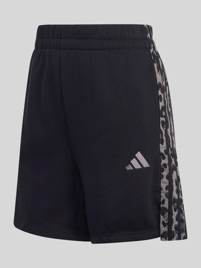 adidas Sportswear Relaxed Fit Sweatshorts aus Baumwoll-Mix mit Logo-Print Black 2
