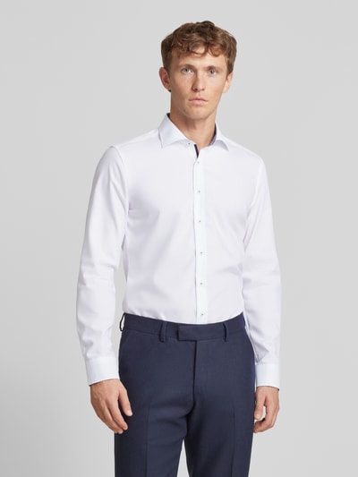 Eterna Slim Fit Business-Hemd mit Kentkragen Weiss 4