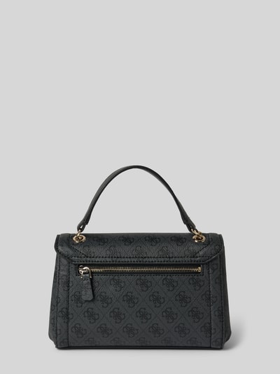 Guess Handtas met labelapplicaties, model 'NOELLE II' Antraciet - 4