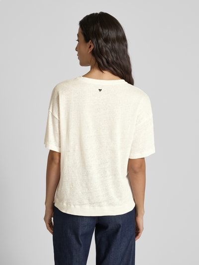 Weekend Max Mara T-shirt met extra brede schouders, model 'BARCA' Offwhite - 5