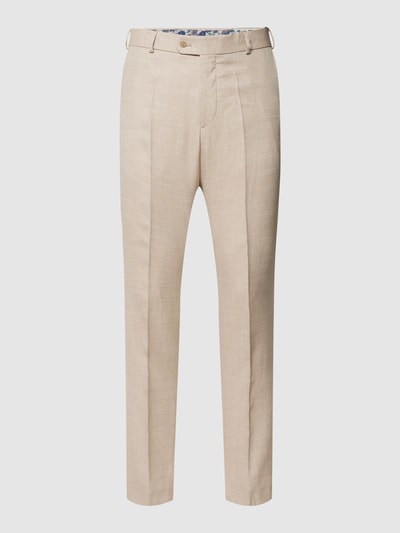 Wilvorst Pantalon met persplooien Beige - 2