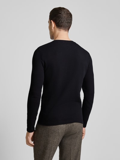 MCNEAL Longsleeve mit geripptem Rundhalsausschnitt Black 5