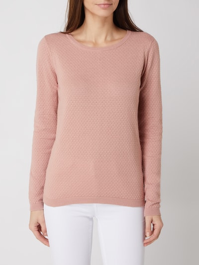 Vero Moda Pullover van biologisch katoen, model 'Care' Lichtroze - 4