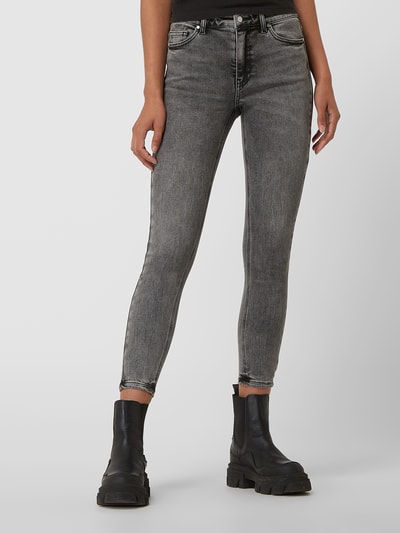 YOUNG POETS SOCIETY Skinny Fit Jeans mit Stretch-Anteil Modell 'Ania' Dunkelgrau 4