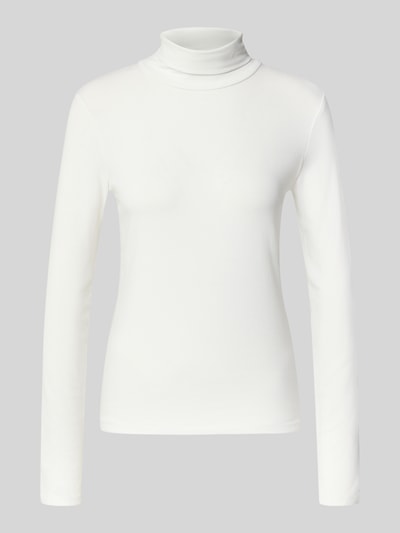 Produktfoto, Slim Fit Turtleneck mit Viskose-Anteil von Tom Tailor Denim, damski golf, kolor jednolity, długi rękaw, materiał mieszanka wiskozy