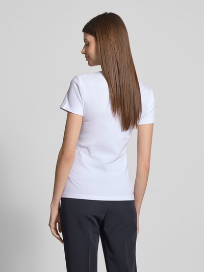 Christian Berg Woman T-Shirt in Ripp-Optik mit Rundhalsausschnitt Weiss 5