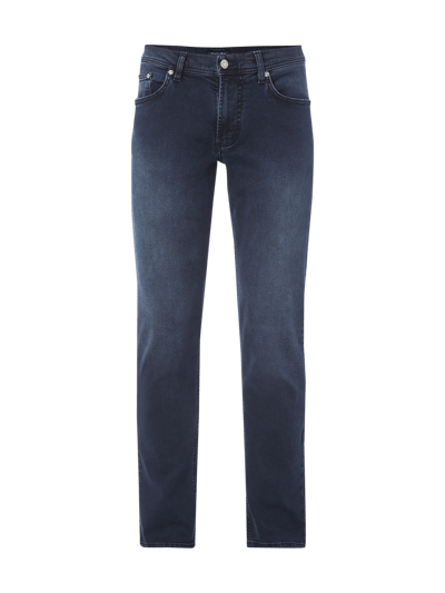 Christian Berg Men Stone Washed Slim Fit Jeans  Dunkelblau 1