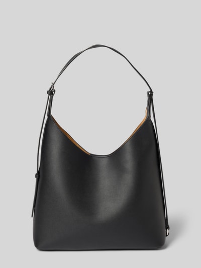 Mango Shoulder Bag in Leder-Optik Modell 'Keops' Black 3