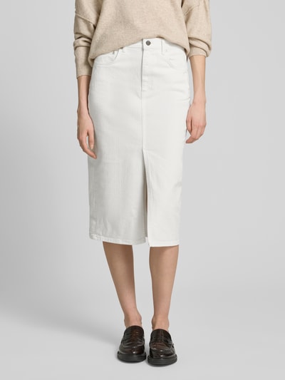 Gant Midi-rok in 5-pocketmodel Offwhite - 4