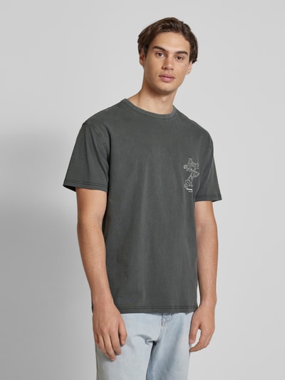 Tommy Jeans T-shirt z nadrukiem ze sloganem Czarny 4
