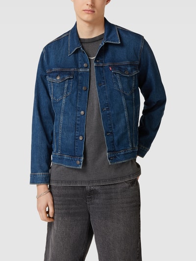 Levi's® Jeansjacke mit Label-Detail Modell 'THE TRUCKER' Jeansblau 4