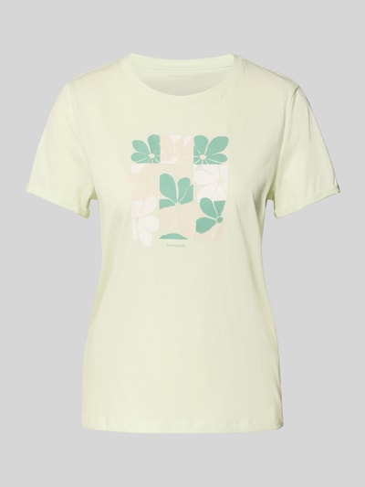 Tom Tailor Regular Fit T-Shirt aus reiner Baumwolle Mint 2