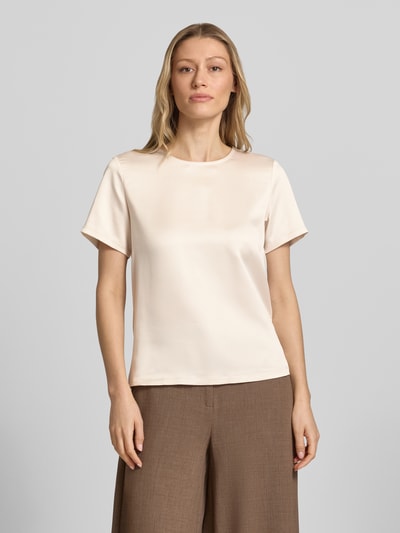 Christian Berg Woman Selection regular fit blouse van satijn Zand - 4