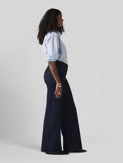 Levi's® 300 Wide leg jeans van katoenmix in 5-pocketmodel Marineblauw - 7