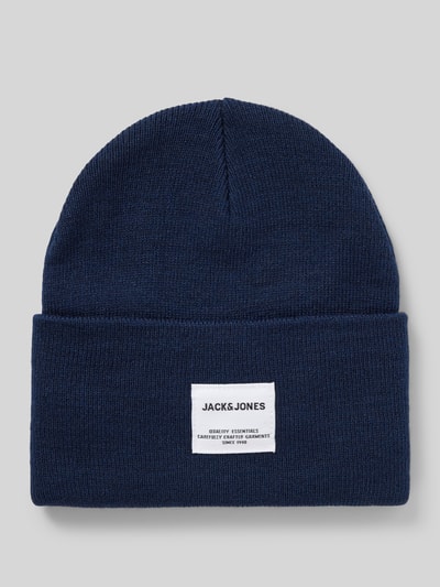 Jack & Jones Beanie met labelpatch Marineblauw - 1