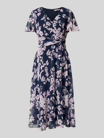 Christian Berg Cocktail Cocktailkleid in Wickel-Optik Dunkelblau 2
