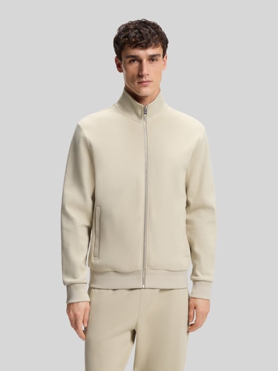 BOSS Bluza rozpinana o kroju regular fit z mieszanka bawełny model 'SHEPHERD 100' Beżowy 4