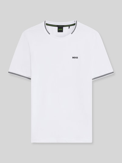 BOSS Green t-shirt o kroju regular fit z mieszanka bawełny model 'TAUL ' Biały 2