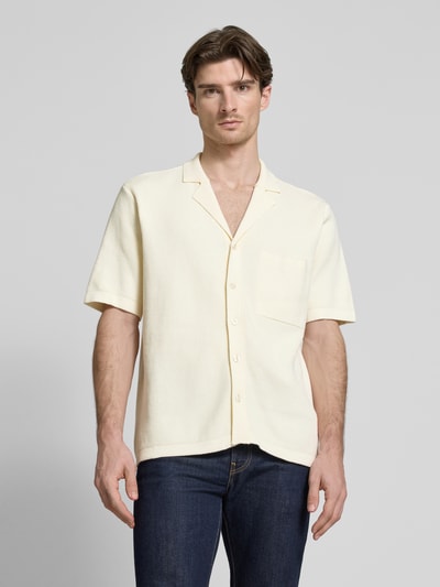 Knowledge Cotton Apparel Vrijetijdsoverhemd met knoopsluiting Offwhite - 4