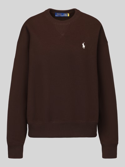 Polo Ralph Lauren Sweatshirt mit Logo-Stickerei Metallic Braun 2
