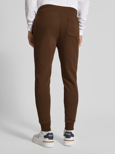 Polo Ralph Lauren Slim Fit Sweatpants mit Tunnelzug Mittelbraun 5