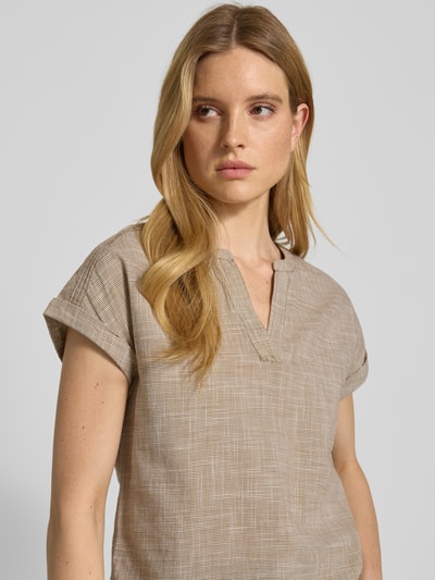 Tom Tailor Regular Fit Bluse aus reiner Baumwolle Oliv 3