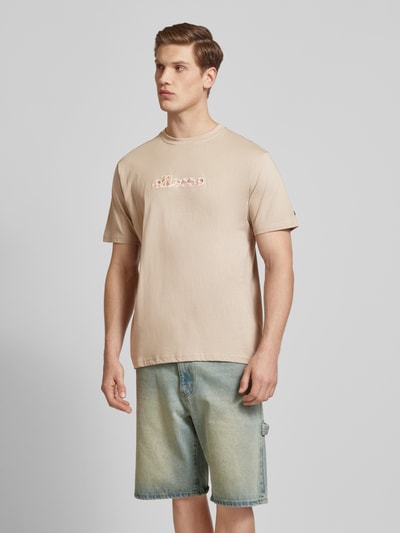 Ellesse T-Shirt mit Label-Stitching Modell 'MARLO' Taupe 4