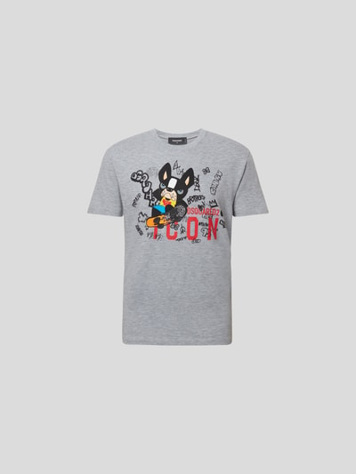 Dsquared2 T-Shirt mit Motiv-Print Mittelgrau 2