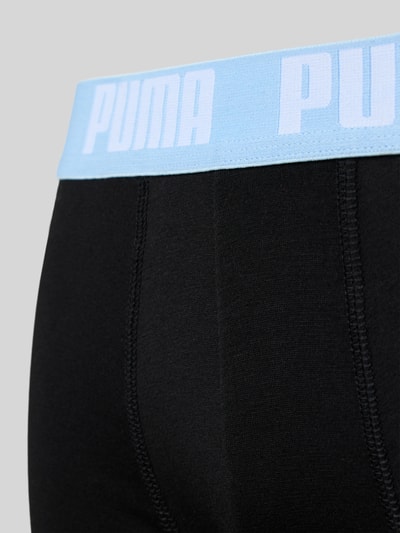 PUMA Boxershort met elastische logo in band in een set van 2 stuks Zwart - 2