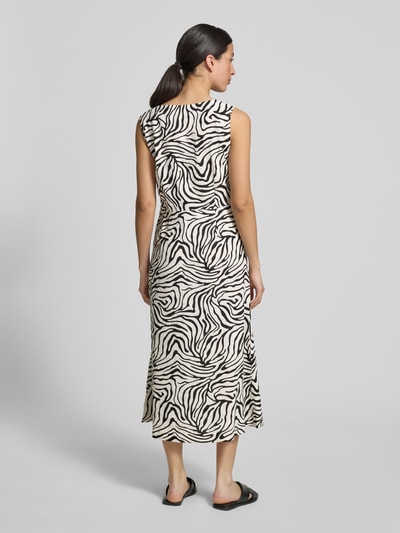 b.young Midikleid aus Leinen-Mix mit Knopfleiste Modell 'FALAKKA' Black 5