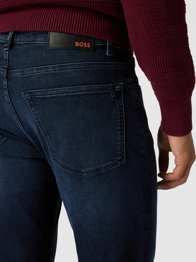 BOSS Orange Straight Leg Jeans im 5-Pocket-Design Modell 'Maine' Dunkelblau 3