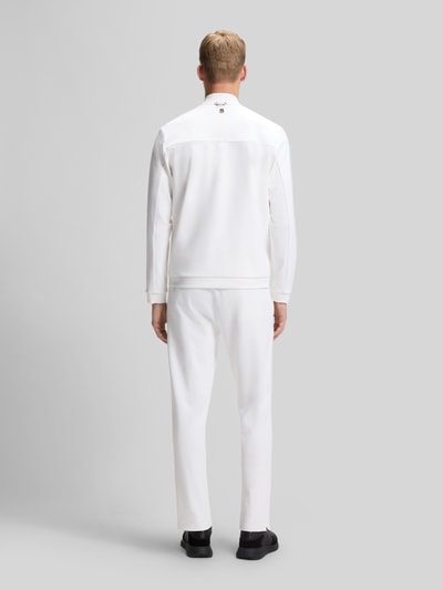 BOSS Green kurtka treningowa o kroju regular fit z detalami z logo Biały 5