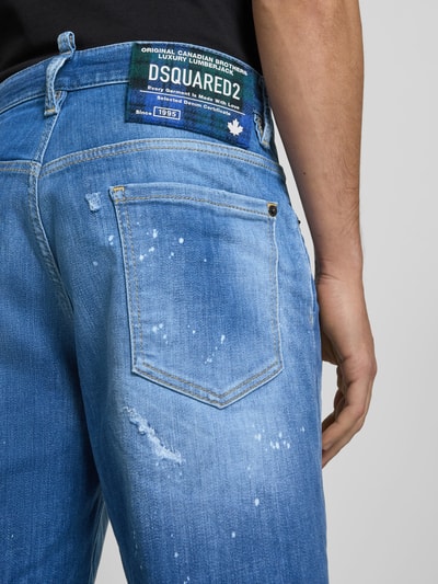 Dsquared2 Regular Fit Jeansshorts aus Baumwoll-Mix Marine 3