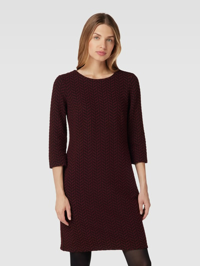 Montego Minikleid mit Allover-Muster Bordeaux 4