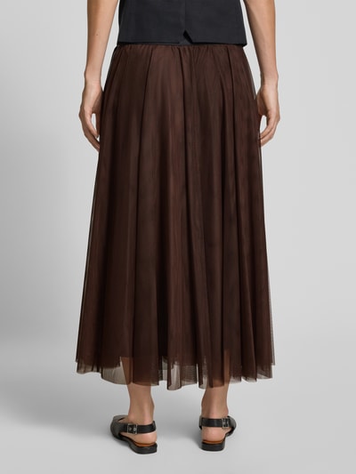 JOOP! Midirok met elastische band Chocoladebruin - 5