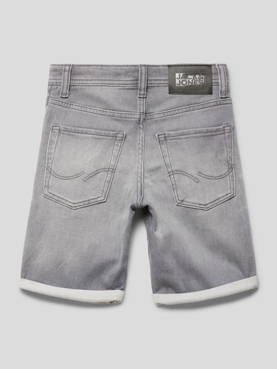 Jack & Jones Jeansshorts im Destroyed-Look Modell 'RICK' Mittelgrau meliert 3