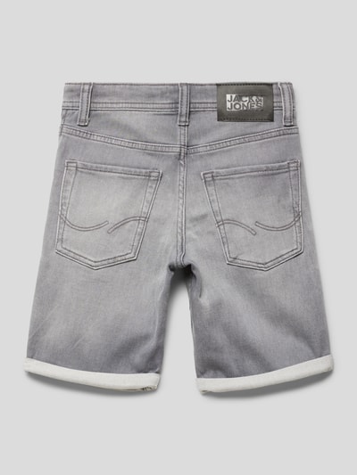 Jack & Jones Jeansshorts im Destroyed-Look Modell 'RICK' Mittelgrau Melange 3