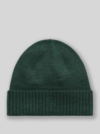 Polo Ralph Lauren Mütze aus reiner Wolle Dunkelgruen 1