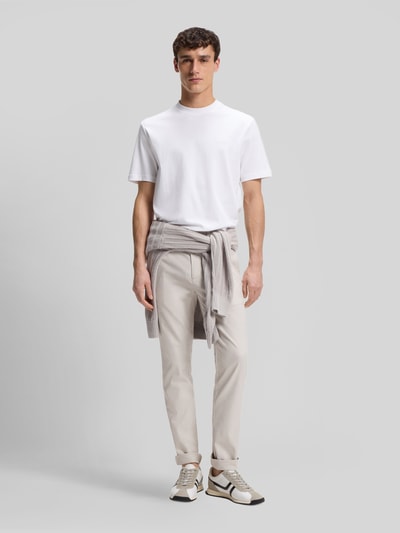 BOSS Orange Regular Fit T-Shirt aus reiner Baumwolle Modell 'Te_interlock' Weiss 1